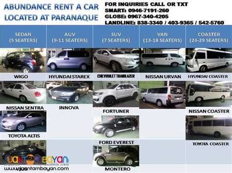 cheap rental cars paranaque|Car Rental in Parañaque .